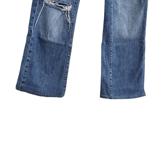 BDG Womens 26 High-Waisted Comfort Stretch Flare Jeans Blue Stretch Ankle Length - Picture 13 of 16